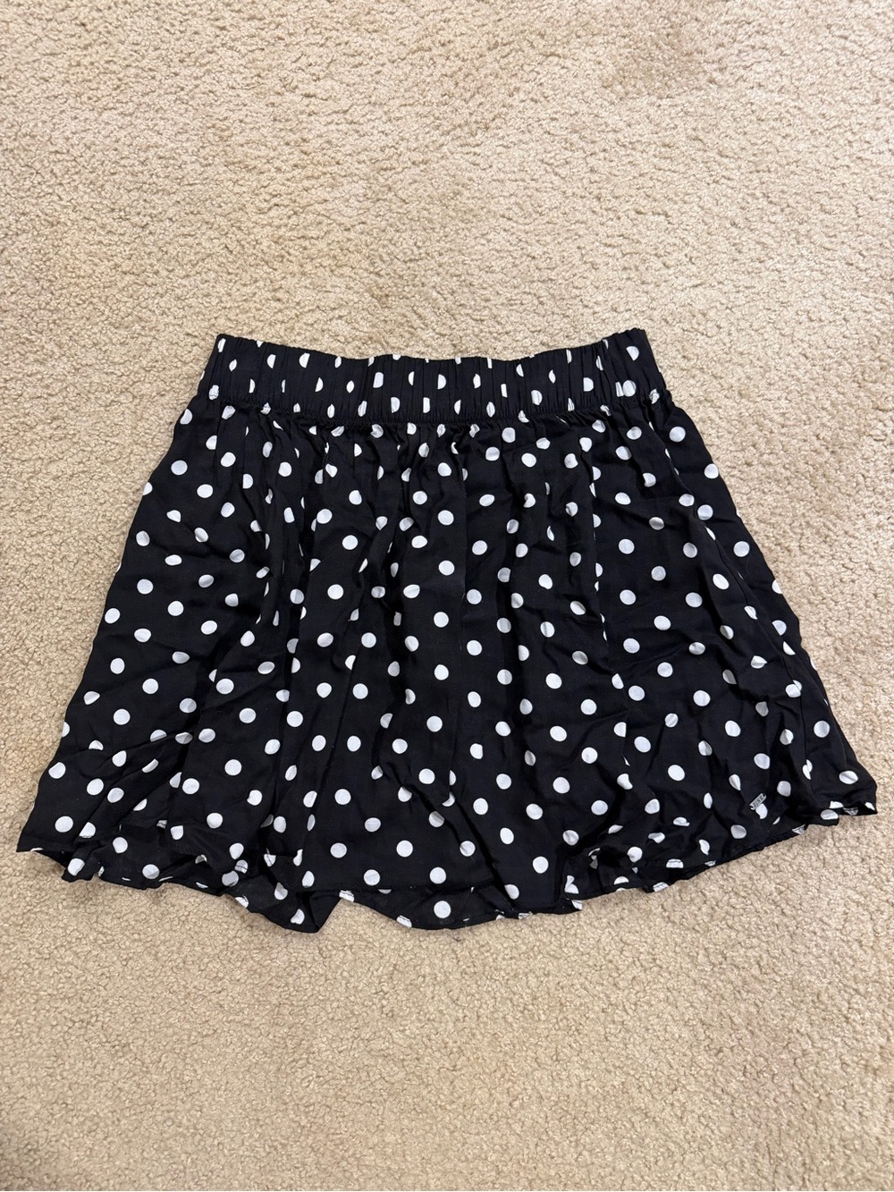 PINK Victoria's Secret Black & White Polka Dot Mini Skirt